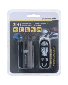 Dunlop Bicycle helmet headlight, 2in1, Android miniUSB, 800mAh