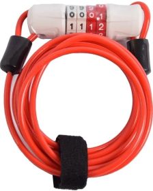 Dunlop rattalukk 4mm x 180cm, koodiga, punane